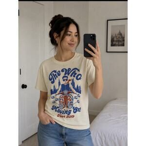 The Who 2019 Moving On Tour Tee Sz L Artwork By Chris Hopewell